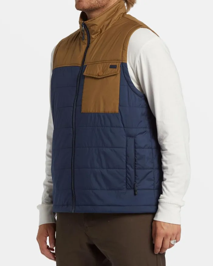 Billabong Jackets Prism Quilted Vest Dusty Navy 8211 Men Billabong Jackets Prism Quilted Vest Dusty Navy 8211 Men