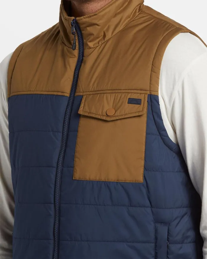 Billabong Jackets Prism Quilted Vest Dusty Navy 8211 Men Billabong Jackets Prism Quilted Vest Dusty Navy 8211 Men