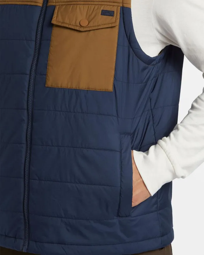 Billabong Jackets Prism Quilted Vest Dusty Navy 8211 Men Billabong Jackets Prism Quilted Vest Dusty Navy 8211 Men