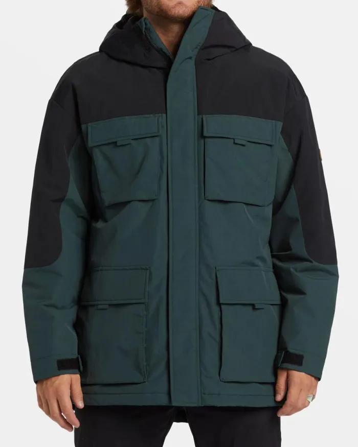 Billabong Jackets System Parka Jacket Forest Green 8211 Men