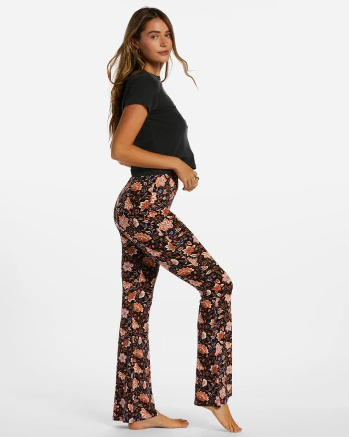 Billabong Jeans and Pants Sundown HighWaisted Flared Pants Black Pebble 8211 Women Billabong Jeans and Pants Sundown HighWaisted Flared Pants Black Pebble 8211 Women