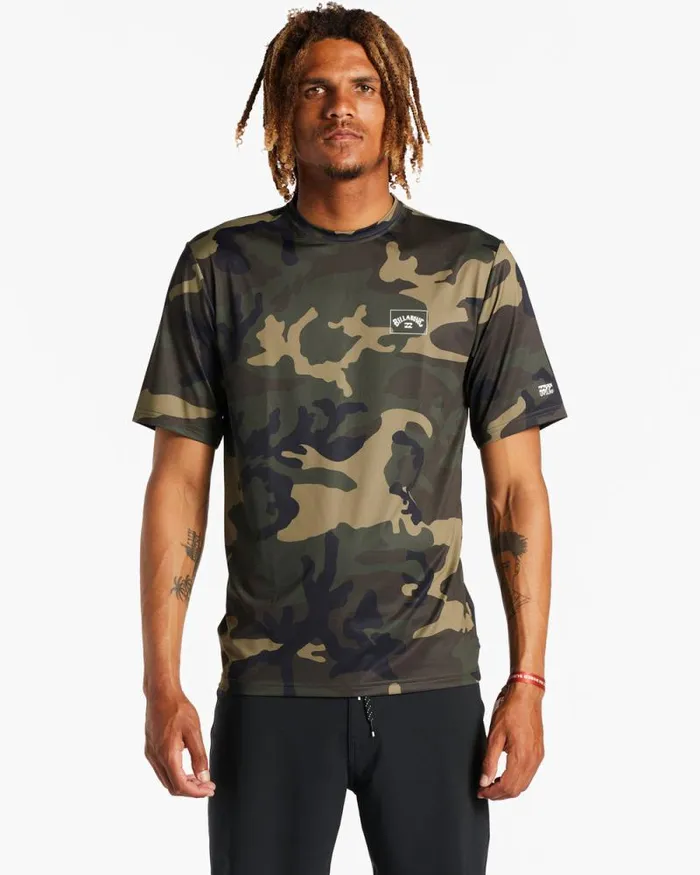 Billabong Rashguards and Surf Tees Arch Mesh Loose Fit Upf 50 Short Sleeve Surf Tee Surplus 8211 Men Billabong Rashguards and Surf Tees Arch Mesh Loose Fit Upf 50 Short Sleeve Surf Tee Surplus 8211 Men
