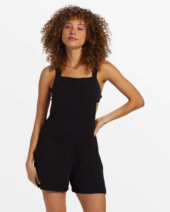 Billabong Rompers and Jumpsuits Beach Crush Romper Black Sands 8211 Women