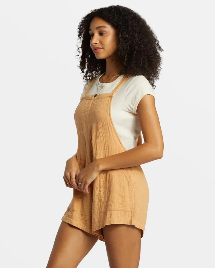 Billabong Shorts Beach Crush Romper Baked Clay 8211 Women Billabong Shorts Beach Crush Romper Baked Clay 8211 Women