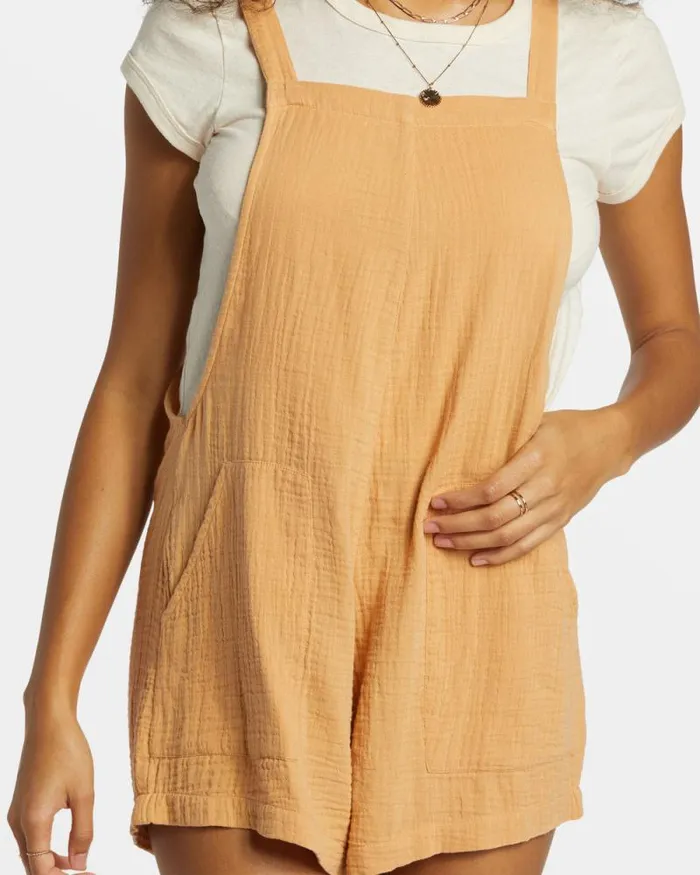 Billabong Shorts Beach Crush Romper Baked Clay 8211 Women Billabong Shorts Beach Crush Romper Baked Clay 8211 Women