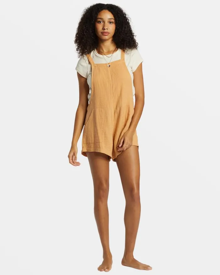 Billabong Shorts Beach Crush Romper Baked Clay 8211 Women Billabong Shorts Beach Crush Romper Baked Clay 8211 Women