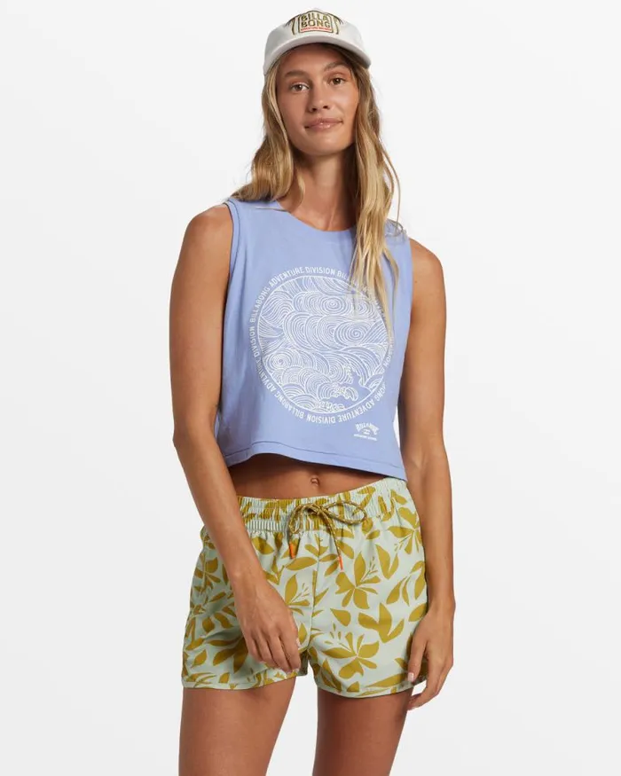 Billabong Shorts New Adventure Short Printed Shorts Smoke Green 8211 Women Billabong Shorts New Adventure Short Printed Shorts Smoke Green 8211 Women