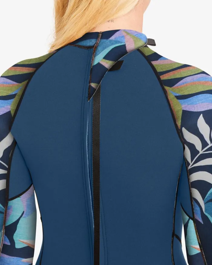 Billabong Springsuits Spring Fever Long Sleeve Spring Wetsuit Indigo Ocean 8211 Women Billabong Springsuits Spring Fever Long Sleeve Spring Wetsuit Indigo Ocean 8211 Women
