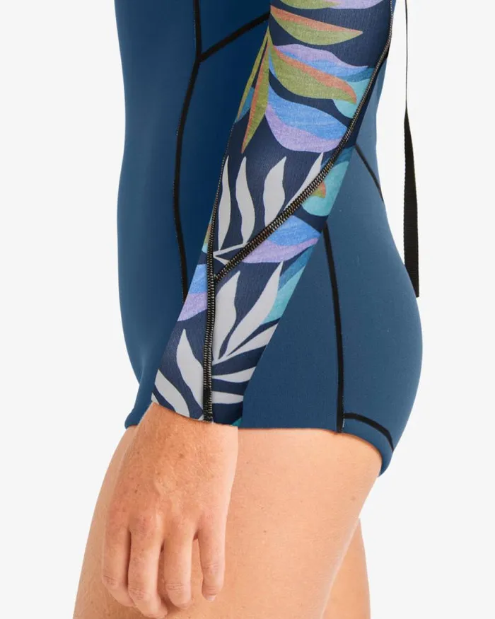 Billabong Springsuits Spring Fever Long Sleeve Spring Wetsuit Indigo Ocean 8211 Women Billabong Springsuits Spring Fever Long Sleeve Spring Wetsuit Indigo Ocean 8211 Women