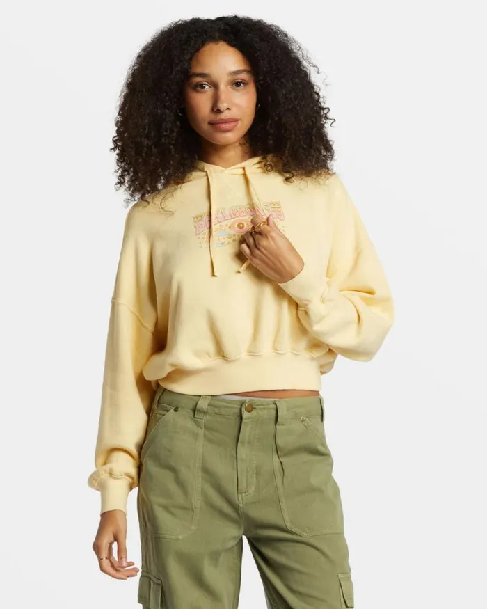Billabong Sweatshirts and Fleece All Time Fleece Pullover Sweatshirt Retro Yellow 8211 Women Billabong Sweatshirts and Fleece All Time Fleece Pullover Sweatshirt Retro Yellow 8211 Women