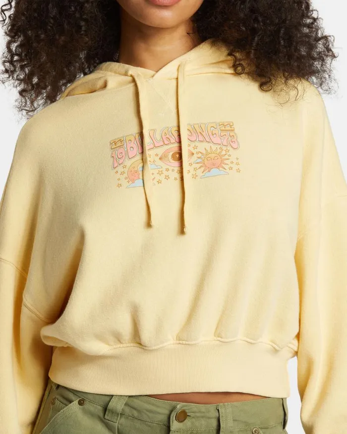 Billabong Sweatshirts and Fleece All Time Fleece Pullover Sweatshirt Retro Yellow 8211 Women Billabong Sweatshirts and Fleece All Time Fleece Pullover Sweatshirt Retro Yellow 8211 Women