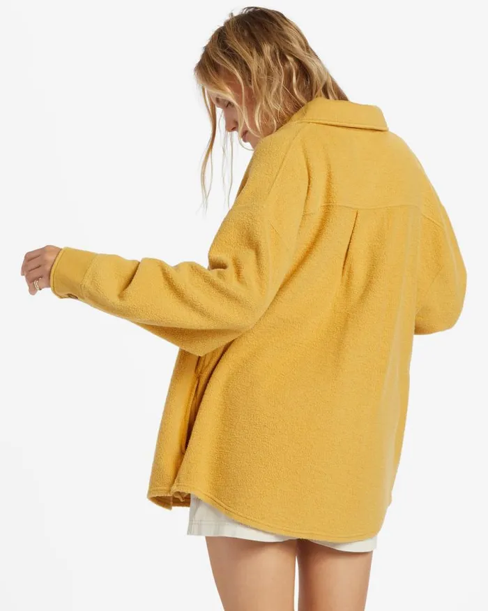 Billabong Sweatshirts and Fleece Anytime Shacket Oversized ButtonThrough Jacket Wild Honey 8211 Women Billabong Sweatshirts and Fleece Anytime Shacket Oversized ButtonThrough Jacket Wild Honey 8211 Women