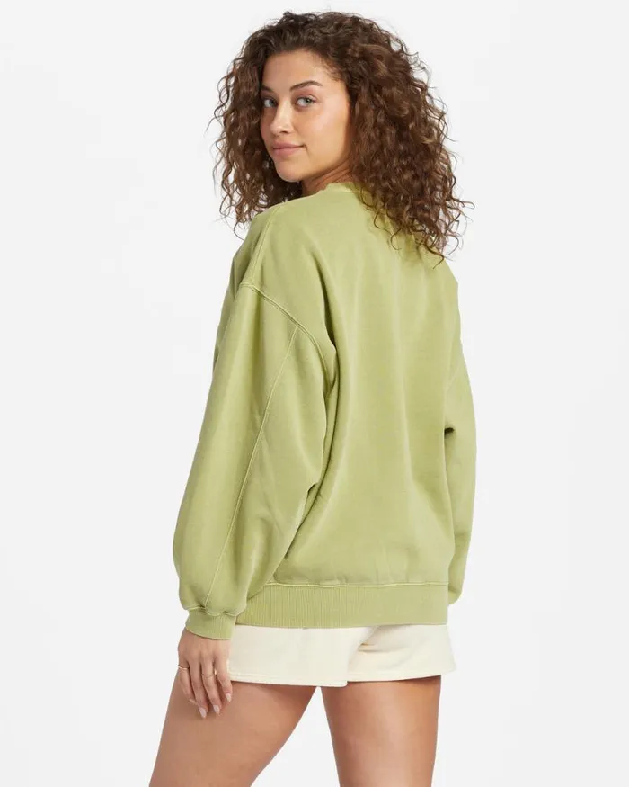 Billabong Sweatshirts and Fleece Kendal Crew Neck Sweatshirt Avocado 8211 Women Billabong Sweatshirts and Fleece Kendal Crew Neck Sweatshirt Avocado 8211 Women