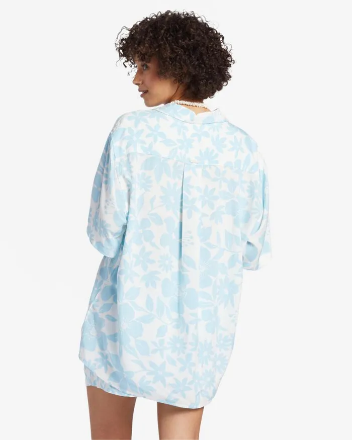 Billabong Tops On Vacation Shirt Bliss Blue 8211 Women Billabong Tops On Vacation Shirt Bliss Blue 8211 Women