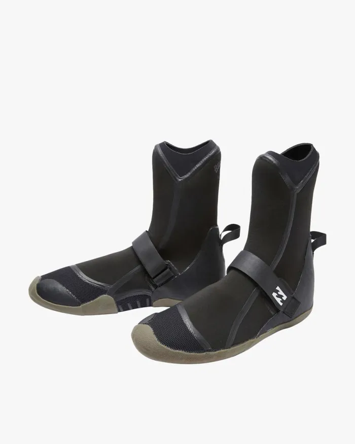 Billabong Wetsuit Accessories 5mm Furnace Round Toe Wetsuit Boots Black 8211 Men