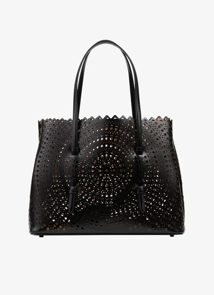 Black Mina 32 Bag In New Vienne Lux Calfskin Women Alaa Tote Bags