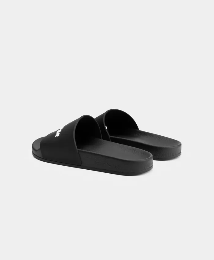 Black Reslider Logo Type Sandals Black MenWomen Daily Paper Footwear