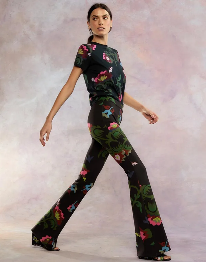 Bonded Fit And Flare Pant 8211 Magbr Women Cynthia Rowley Bottoms