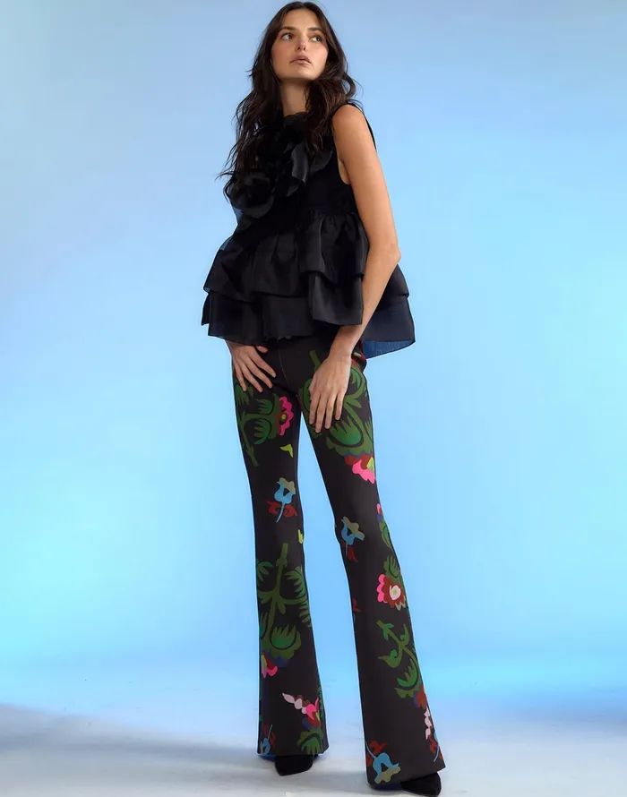 Bonded Fit And Flare Pant 8211 Magbr Women Cynthia Rowley Bottoms