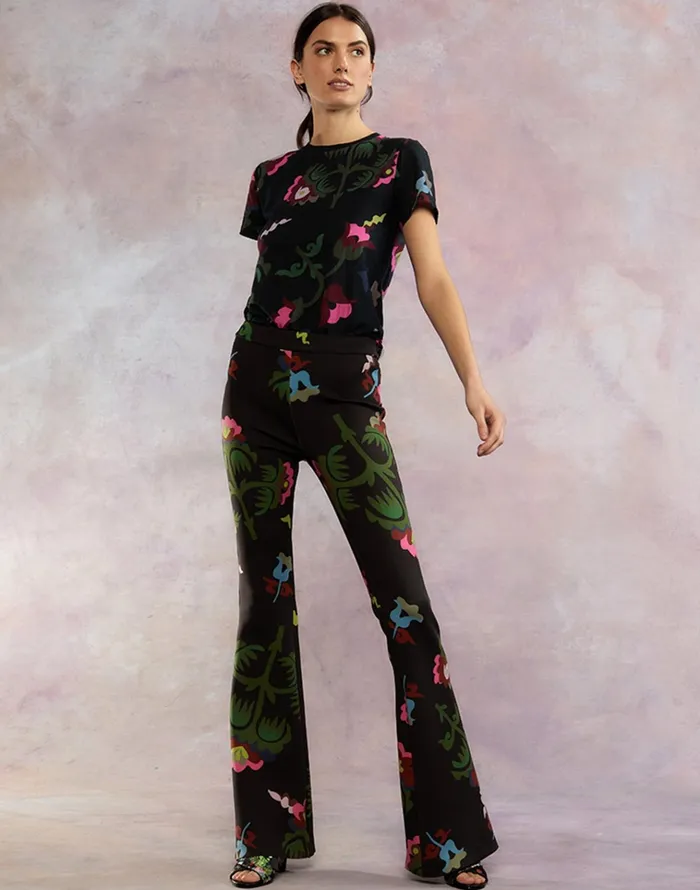 Bonded Fit And Flare Pant 8211 Magbr Women Cynthia Rowley Bottoms