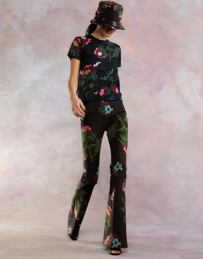 Bonded Fit And Flare Pant 8211 Magbr Women Cynthia Rowley Bottoms