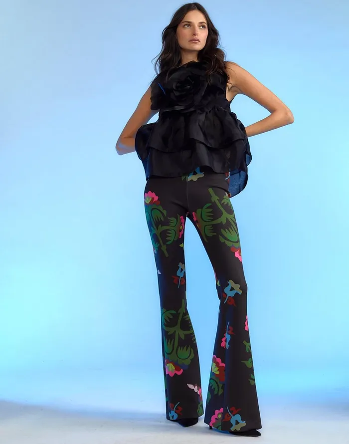 Bonded Fit And Flare Pant 8211 Magbr Women Cynthia Rowley Bottoms