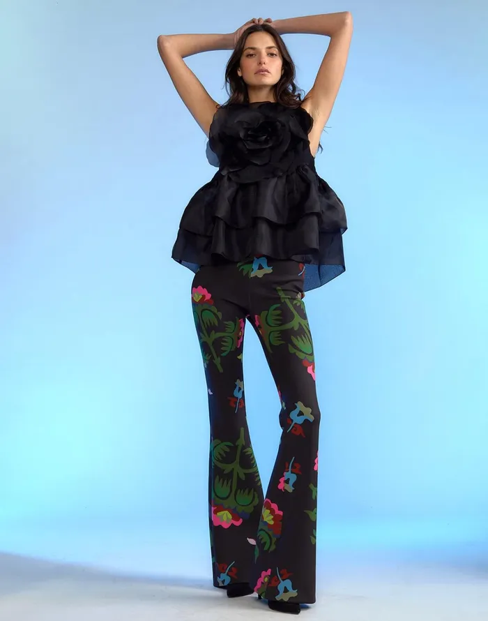 Bonded Fit And Flare Pant 8211 Magbr Women Cynthia Rowley Bottoms