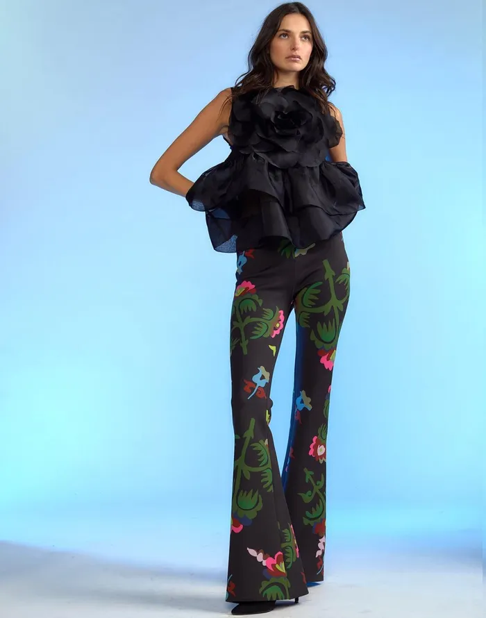 Bonded Fit And Flare Pant 8211 Magbr Women Cynthia Rowley Bottoms
