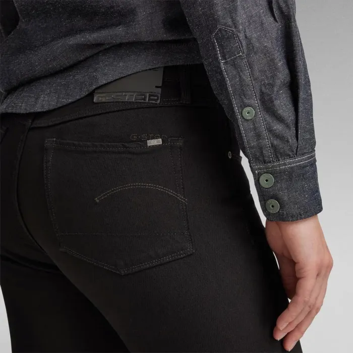 Bootcut and Flare Women GStar RAW 3301 Flare Jeans Pitch Black