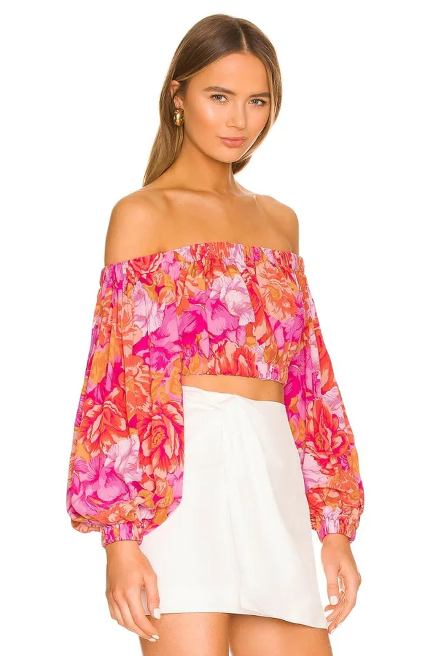 Bosworth Top Chai Floral Print Women Lovers and Friends Tops