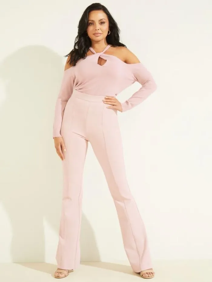 Bottoms Women Marciano Chloe Flared Pant Lilac Mist Bottoms Women Marciano Chloe Flared Pant Lilac Mist