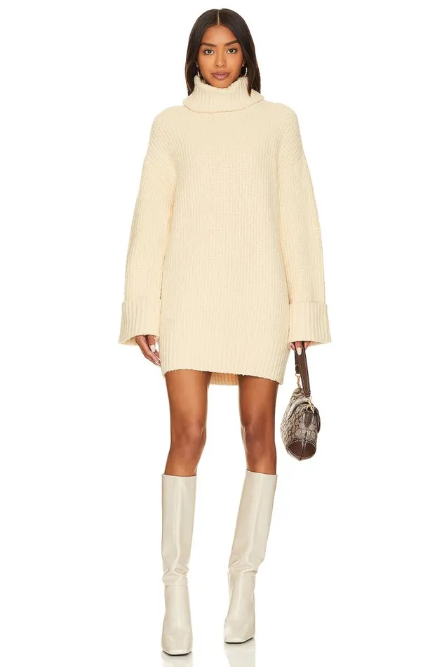 Braewyn Sweater Dress Cream Women Lovers and Friends Dresses