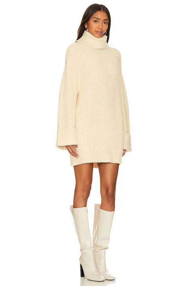 Braewyn Sweater Dress Cream Women Lovers and Friends Dresses