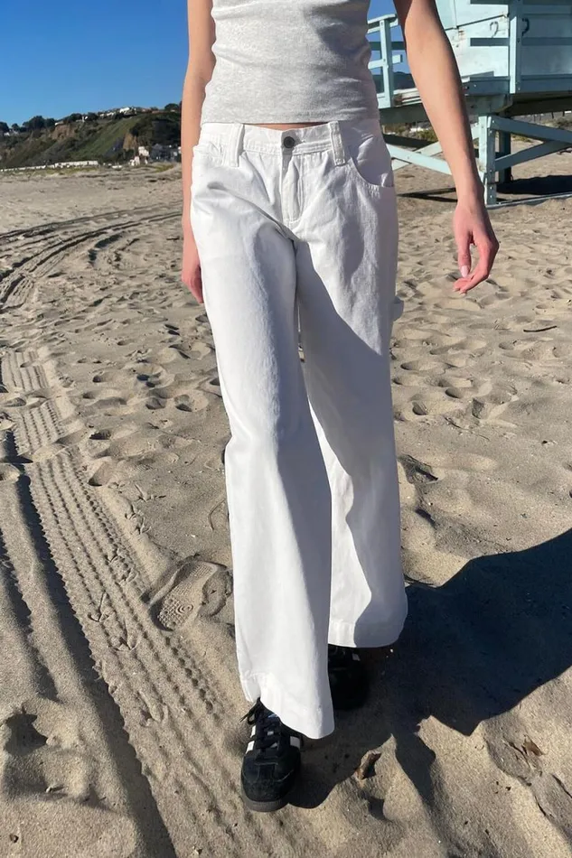 Brandy Melville Bottoms Gracie Pants Natural White 8211 Women