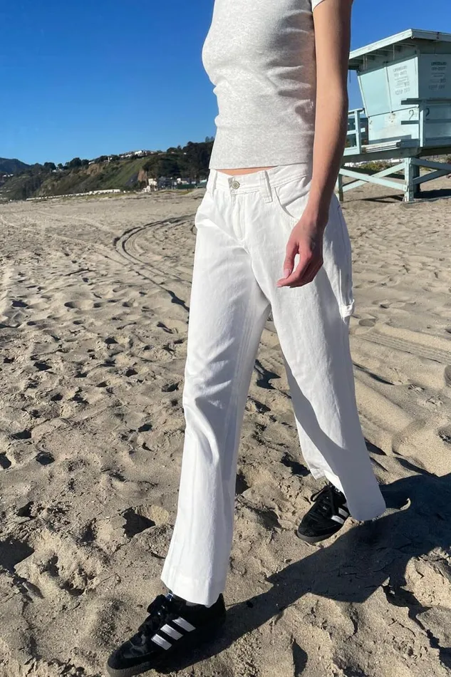 Brandy Melville Bottoms Gracie Pants Natural White 8211 Women