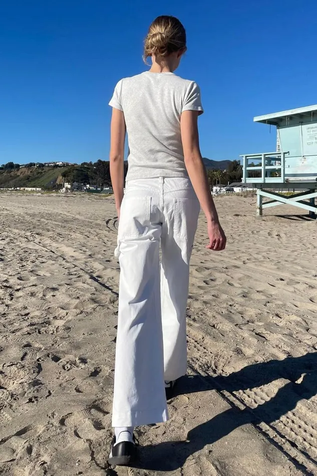 Brandy Melville Bottoms Gracie Pants Natural White 8211 Women