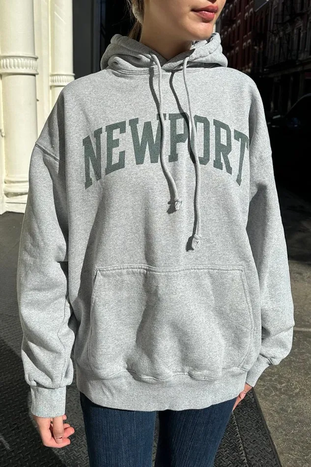 Brandy Melville Graphics Christy Newport Hoodie 8211 Women