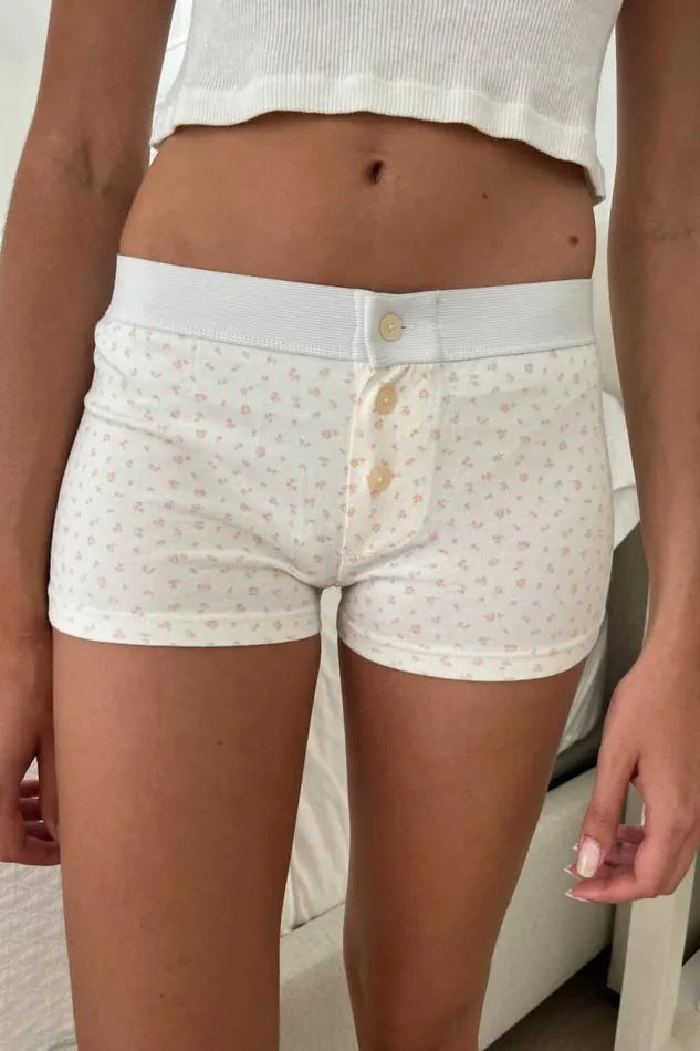 Brandy Melville Intimates Boy Short Floral Underwear White With Baby Pink Floral 8211 Women Brandy Melville Intimates Boy Short Floral Underwear White With Baby Pink Floral 8211 Women