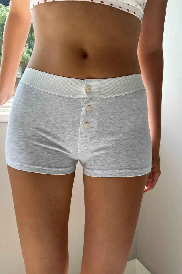 Brandy Melville Intimates Boyshort Underwear Light Heather Grey 8211 Women