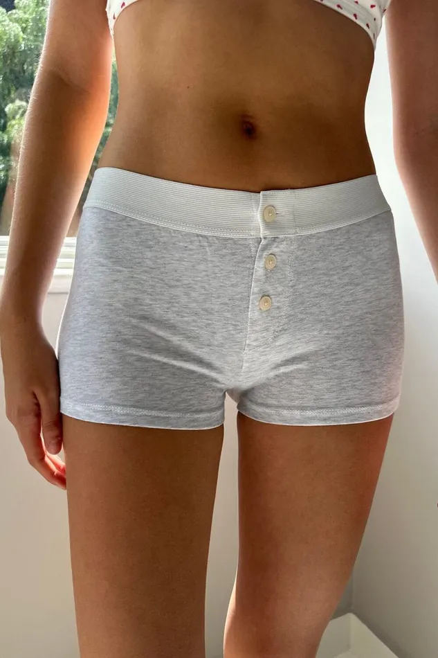Brandy Melville Intimates Boyshort Underwear Light Heather Grey 8211 Women