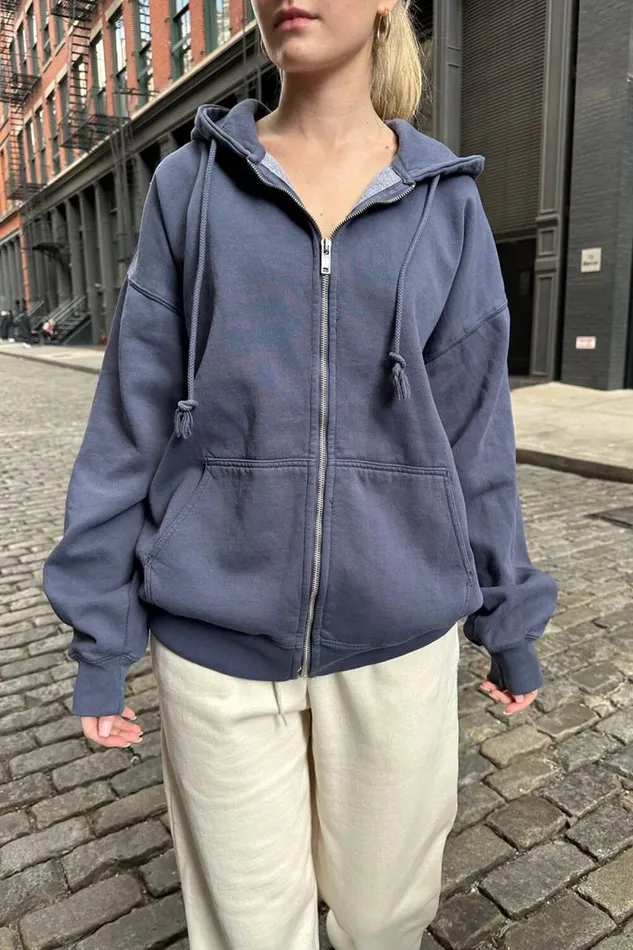 Brandy Melville Sweatpants and Sweatshirts Christy Hoodie Faded Navy Blue 8211 Women Brandy Melville Sweatpants and Sweatshirts Christy Hoodie Faded Navy Blue 8211 Women