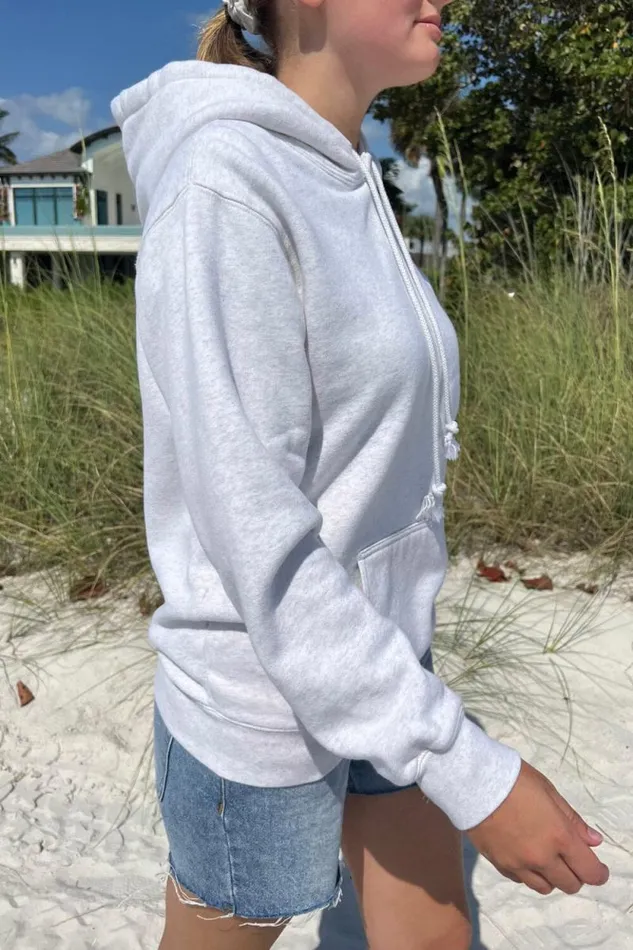 Brandy Melville Sweatpants and Sweatshirts Christy Hoodie Light Heather Grey 8211 Women Brandy Melville Sweatpants and Sweatshirts Christy Hoodie Light Heather Grey 8211 Women