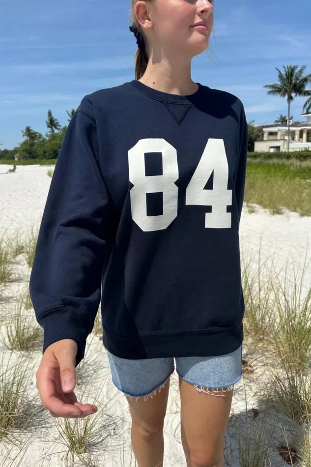 Brandy Melville Sweatpants and Sweatshirts Erica 84 Sweatshirt Classic Navy 8211 Women