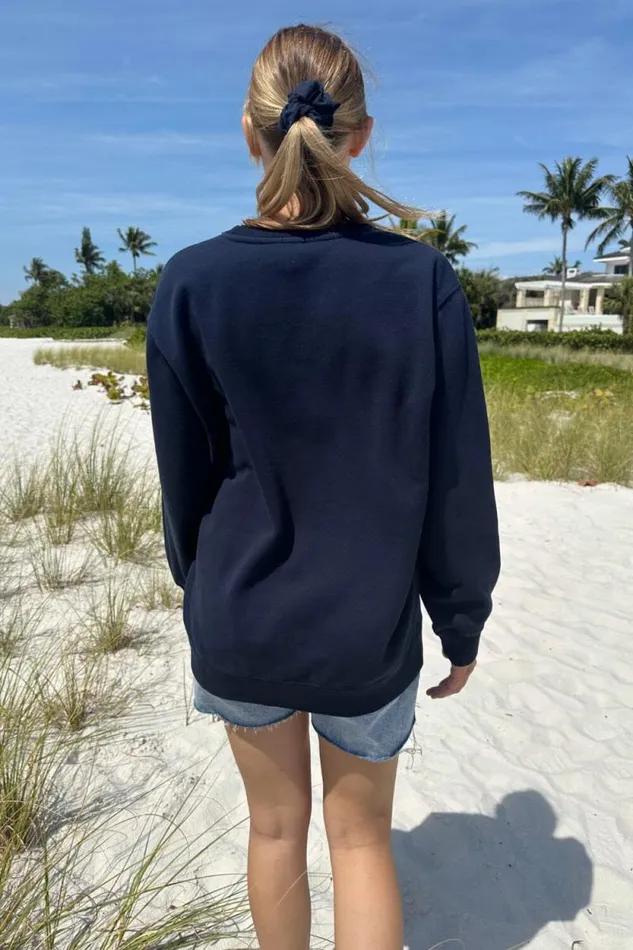 Brandy Melville Sweatpants and Sweatshirts Erica 84 Sweatshirt Classic Navy 8211 Women