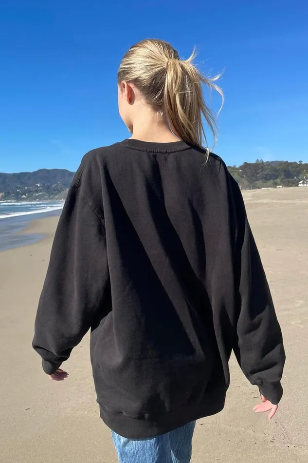 Brandy Melville Sweatpants and Sweatshirts Erica Oversized Sweatshirt Faded Black 8211 Women Brandy Melville Sweatpants and Sweatshirts Erica Oversized Sweatshirt Faded Black 8211 Women