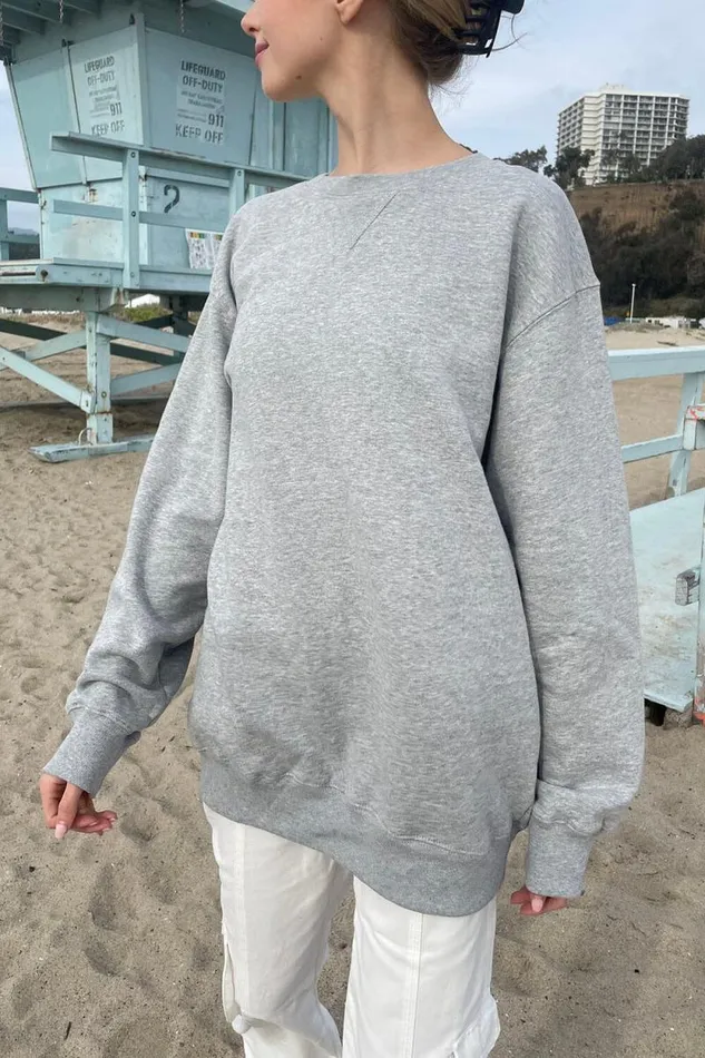 Brandy Melville Sweatpants and Sweatshirts Erica Sweatshirt Heather Grey 8211 Women Brandy Melville Sweatpants and Sweatshirts Erica Sweatshirt Heather Grey 8211 Women