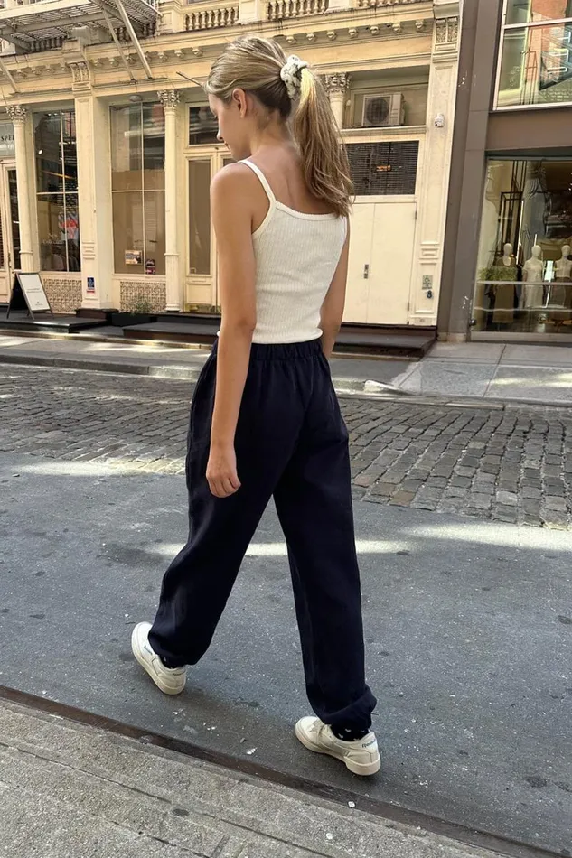 Brandy Melville Sweatpants and Sweatshirts Rosa Sweatpants Navy Blue 8211 Women