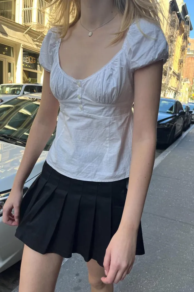Brandy Melville Tops Blair Cotton Ruffle Top White 8211 Women