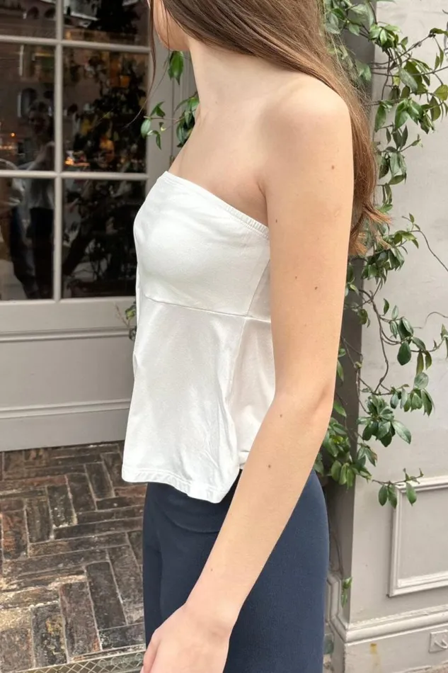 Brandy Melville Tops Flora Tube Top White 8211 Women