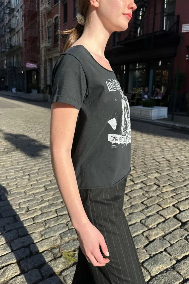 Brandy Melville Tops Robyn Radio Silence London Top Faded Noir 8211 Women